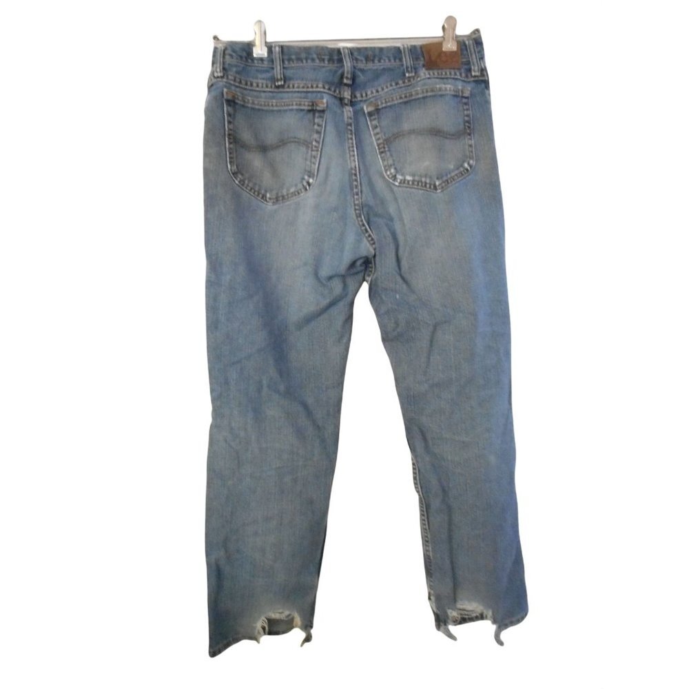 Lee Size 36 x 30 Regular Fit 100% cotton well distressed jeans - Picture 9 of 9